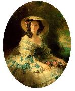 Franz Xaver Winterhalter Eugenie of Montijo, Empress of France Spain oil painting artist